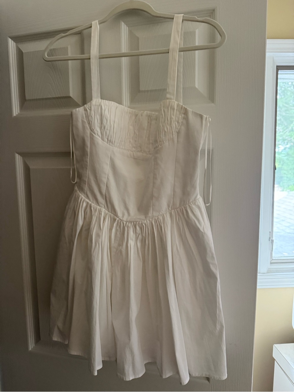 Zara White Fit-and-Flare Mini Dress - NWT